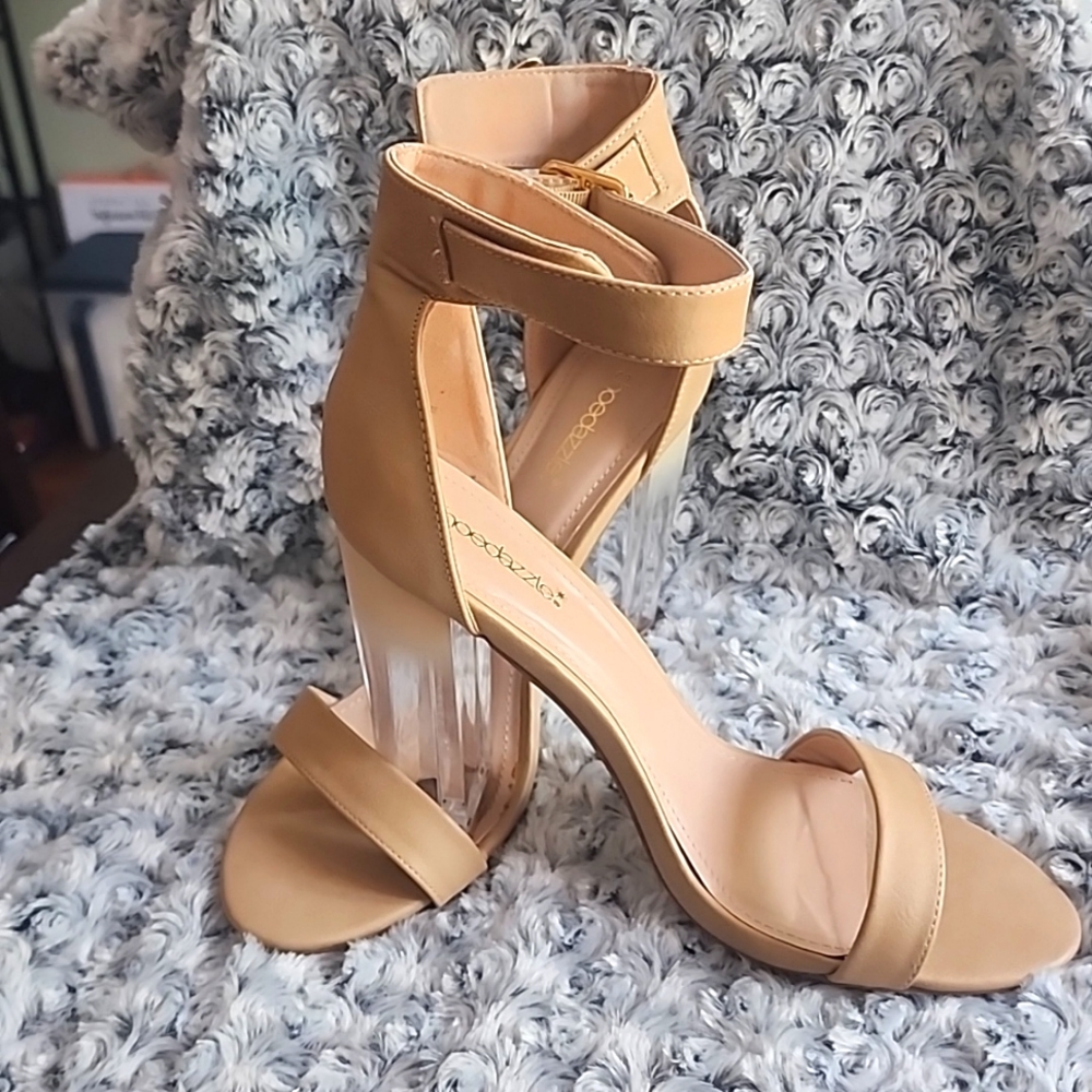 Nude Heeled Sandals